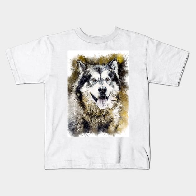 American Alsatian / Dire Wolf Kids T-Shirt by Naumovski